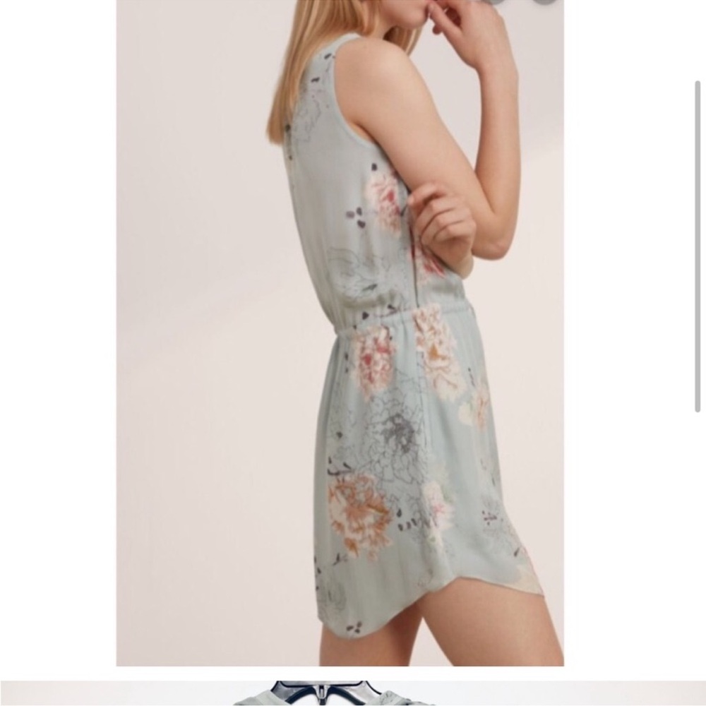 Aritzia Babaton Benedict Floral Sleeveless Dress in Light Blue - Picture 2 of 6